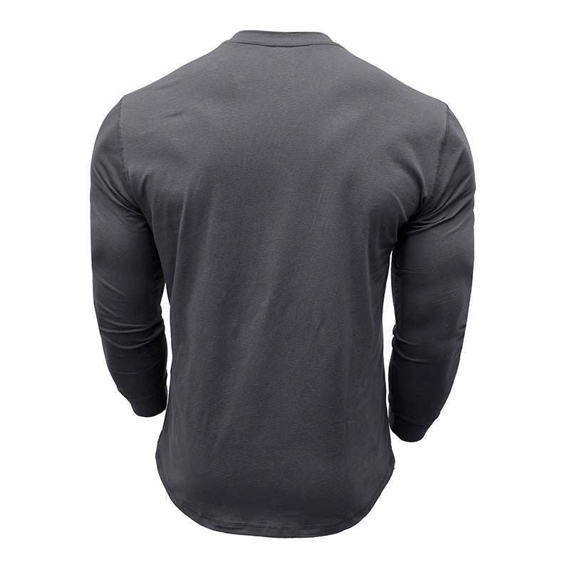Herren Henley-Shirt mit Knopfleiste Echoarchiv