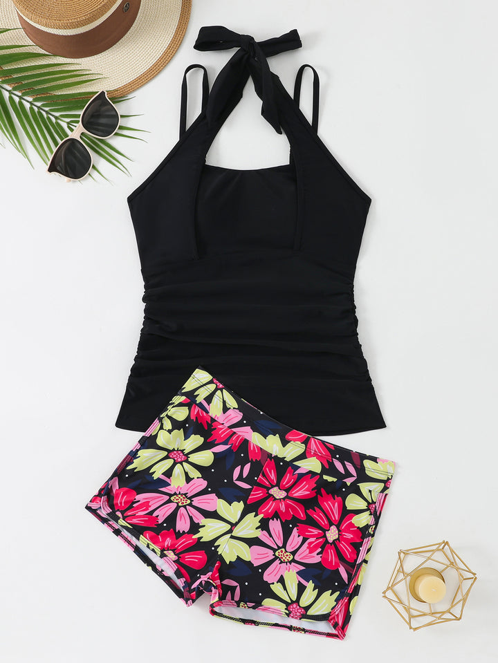 Damen Tankini mit floralen Shorts Echo Archiv