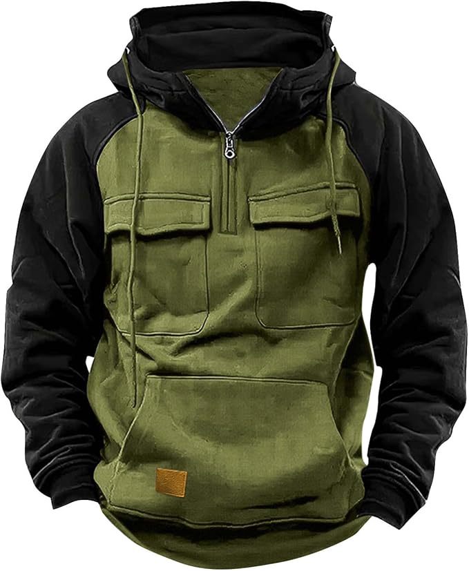 Herren Sportlicher Baumwoll-Hoodie mit Kapuze und praktischen Taschen Echoarchiv