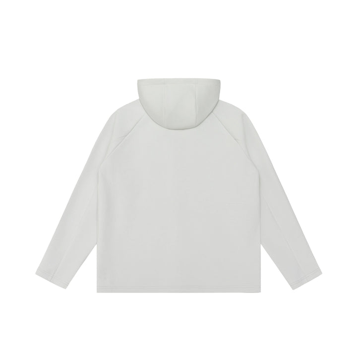 Unisex Minimalistische Kapuzen‑Zipjacke aus Softshell‑Fleece mit Raglanärmeln und wasserabweisenden Reißverschlusstaschen Echoarchiv
