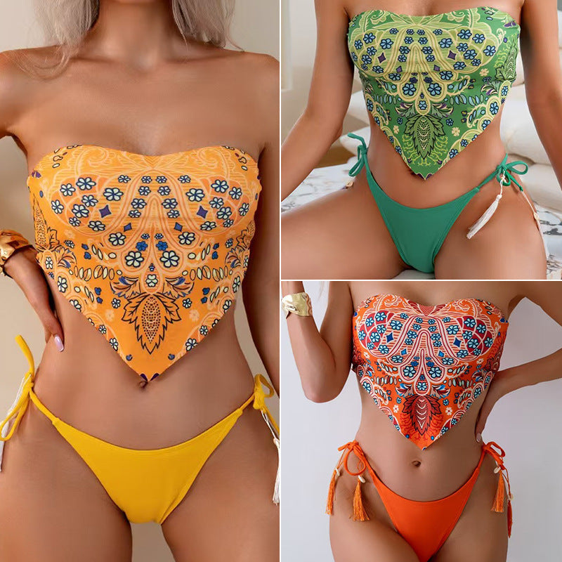 Damen Bandeau-Bikini-Set Echo Archiv
