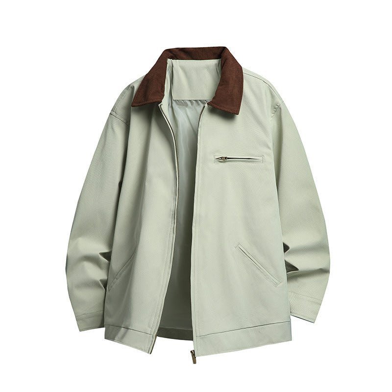 Herren Modische Übergangsjacke mit hohen Kragen und praktischen Taschen Echo Archiv