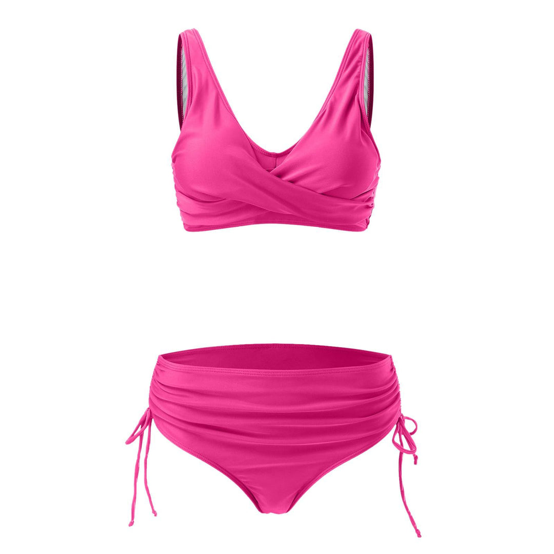Damen Hochwertiges Wickel-Bikini-Set mit regulierbarem Höschen Echo Archiv