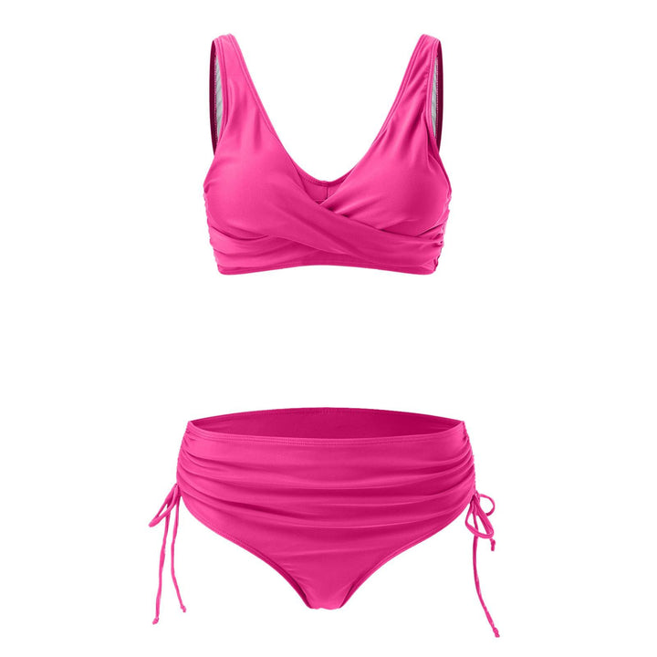 Damen Hochwertiges Wickel-Bikini-Set mit regulierbarem Höschen Echo Archiv