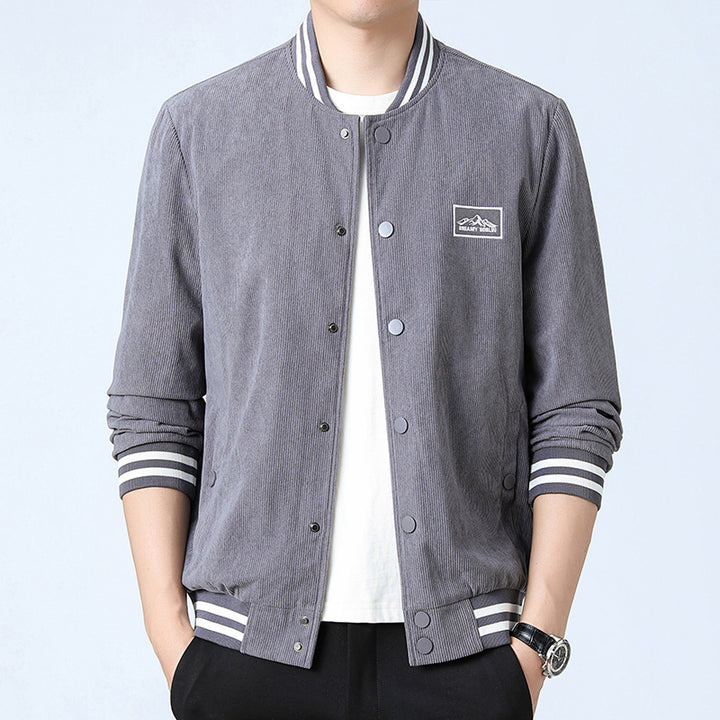 Herren Modische Cordjacke mit Streifen Echo Archiv