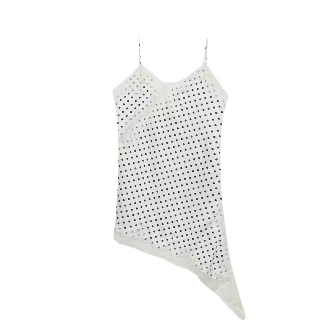 Damen asymmetrisches Spaghetti-Top Echo Archiv