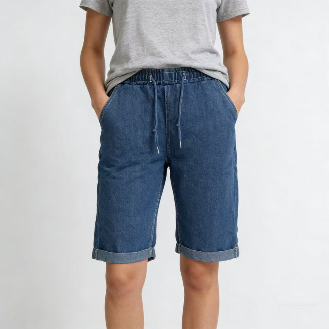 Damen Jeans-Shorts mit elastischem Bund und praktischen Taschen Echo Archiv