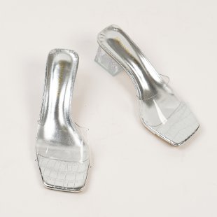Damen Slingback Absatzschuhe mit Echoarchivrnem Design und elegantem Glanz Echoarchiv