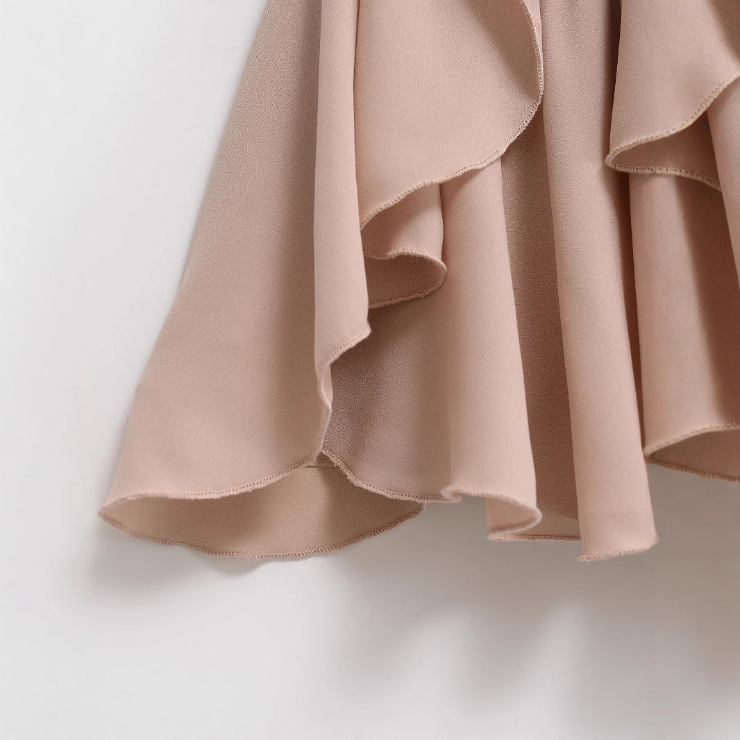 Damen Midirock mit stufigen Volants und elastischem Bund Echoarchiv