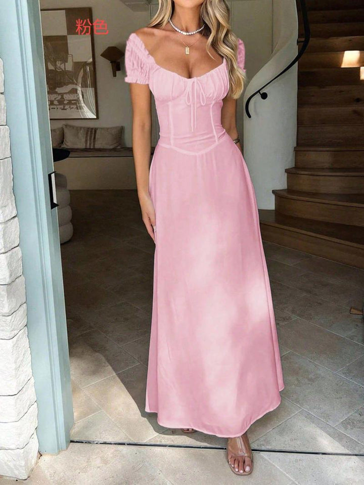 Damen Maxi-Kleid mit charmanten Rüschendetails und schmeichelndem Schnitt Echo Archiv