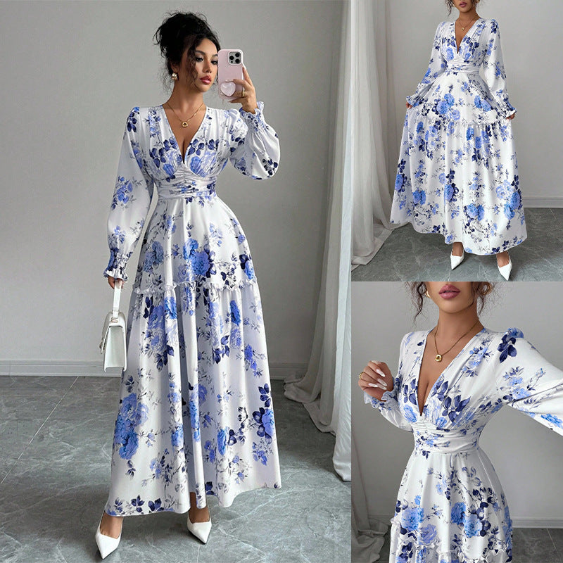 Damen Maxikleid mit floralen Details Echo Archiv