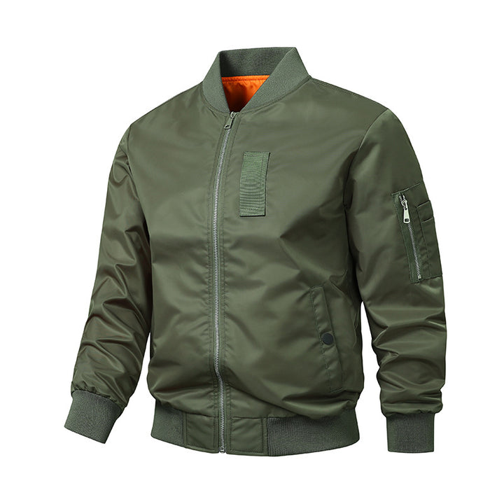 Herren Camouflage-Bomberjacke im Fliegerstil mit Mehrfach-Taschen und Strickbündchen Echoarchiv