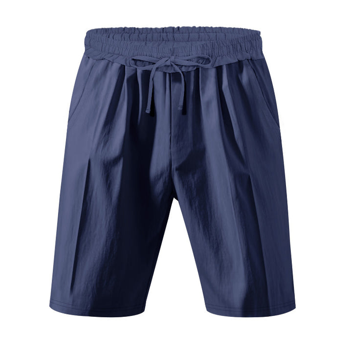 Herren sportliche Funktionsshorts mit verstellbarem Bund und atmungsaktivem Material Echoarchiv