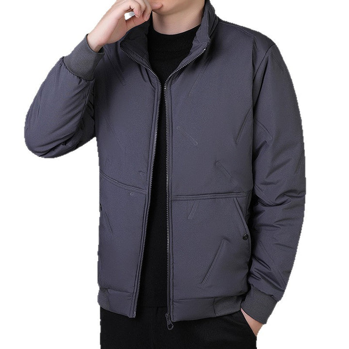 Herren Technische Kurzjacke im Urban-Bomberstil mit Stehkragen und verdeckten Taschen Echo Archiv