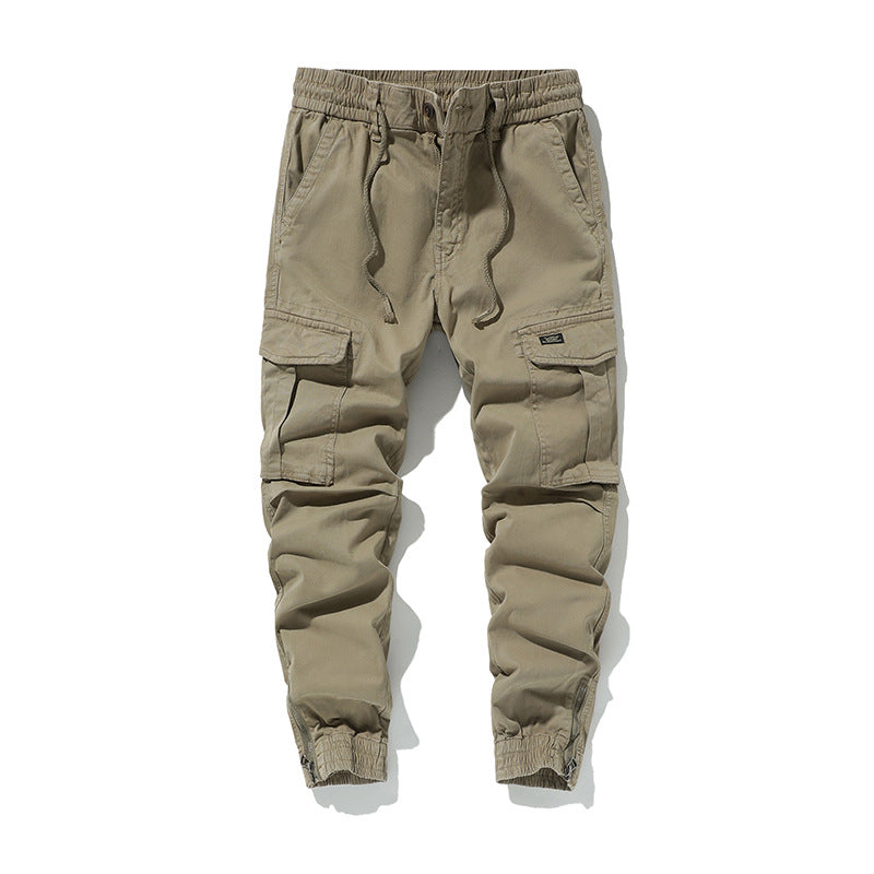 Herren Cargo-Jogginghose im Utility-Look mit Tunnelzugbund und Reißverschluss-Knöcheln Echo Archiv
