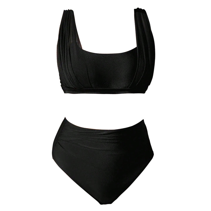 Damen Hochtaillierter Bikini mit modischem Bustier-Oberteil Echo Archiv