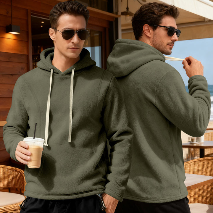 Herren Fleece-Pullover mit Kapuze Echoarchiv