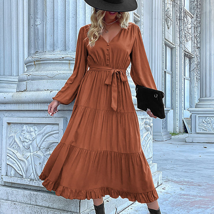 Damen Lange Bluse mit Taillengürtel Echo Archiv