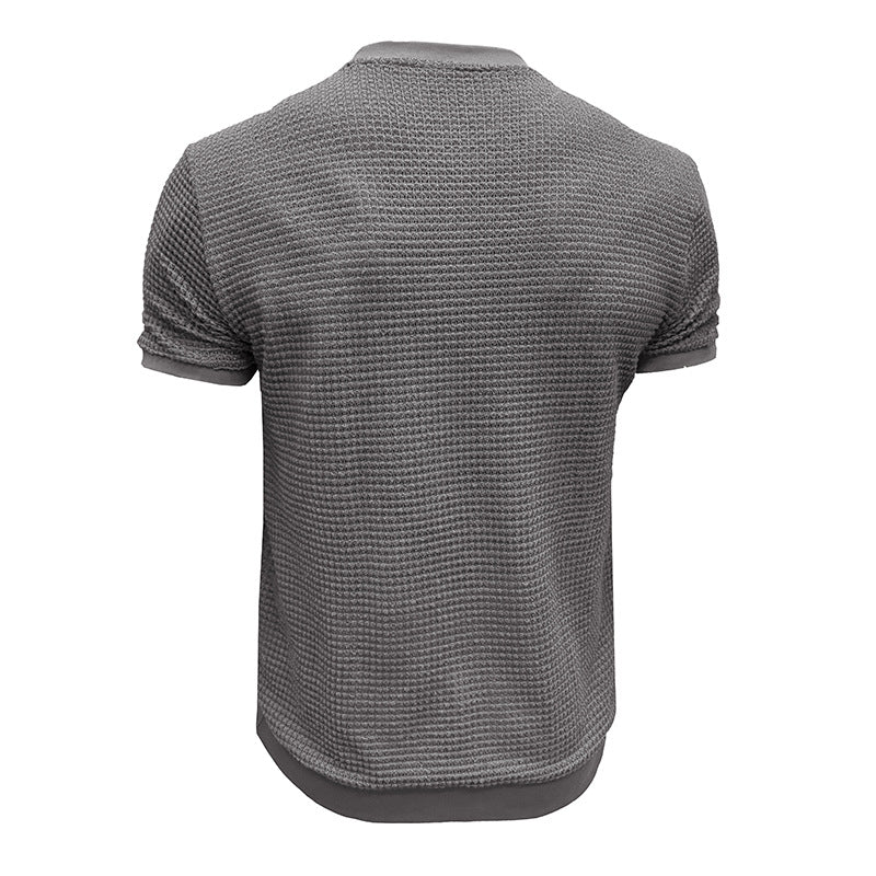 Herren Rundhalsshirt aus strukturiertem Material mit atmungsaktiven Eigenschaften Echoarchiv