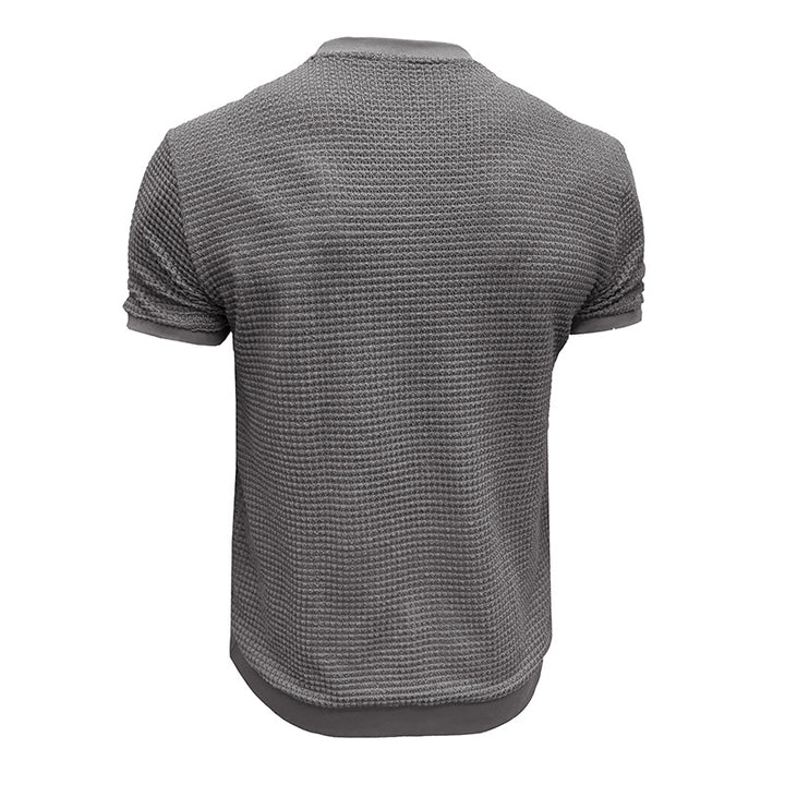 Herren Rundhalsshirt aus strukturiertem Material mit atmungsaktiven Eigenschaften Echoarchiv