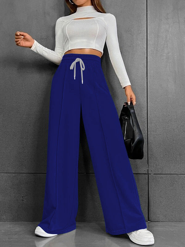 Damen Lässige weite Sweatpants mit verstellbarem Bund Echo Archiv