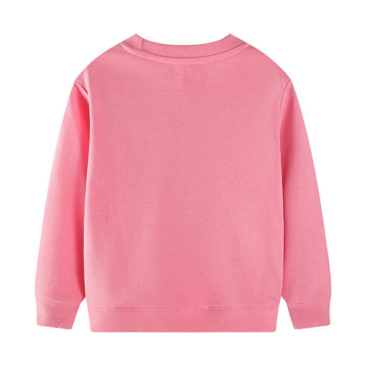 Mädchen Sweatshirt mit buntem Dinosaurier- und Blumenapplikationen Echo Archiv