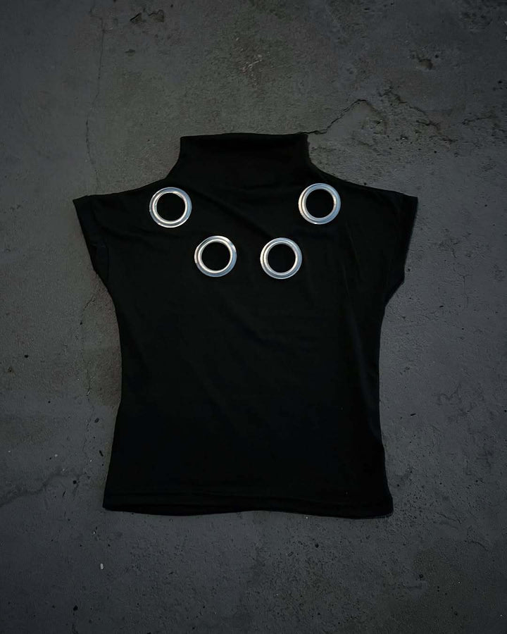 Damen T-Shirt mit einzigartigen Ösen Echo Archiv