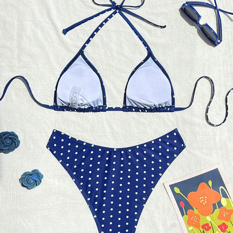 Damen Triangel-Bikini mit klassischen Punkten Echo Archiv