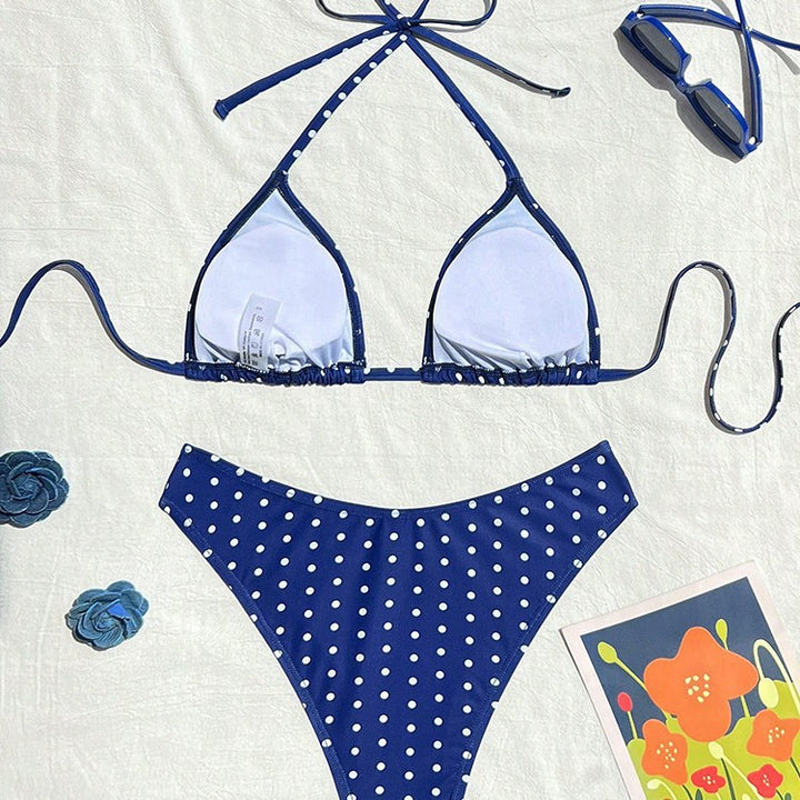 Damen Triangel-Bikini mit klassischen Punkten Echo Archiv