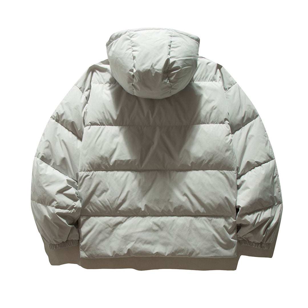 Damen Oversize gesteppte Kapuzenjacke mit voluminöser Thermowattierung Echoarchiv