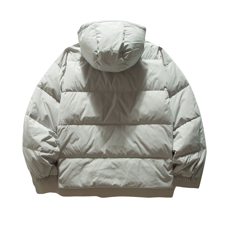 Damen Oversize gesteppte Kapuzenjacke mit voluminöser Thermowattierung Echoarchiv