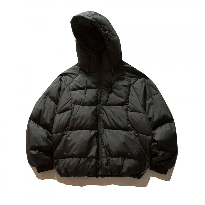 Unisex Oversize Thermo‑Pufferjacke im Boxy‑Cut mit Kapuze und Raglanärmeln Echo Archiv