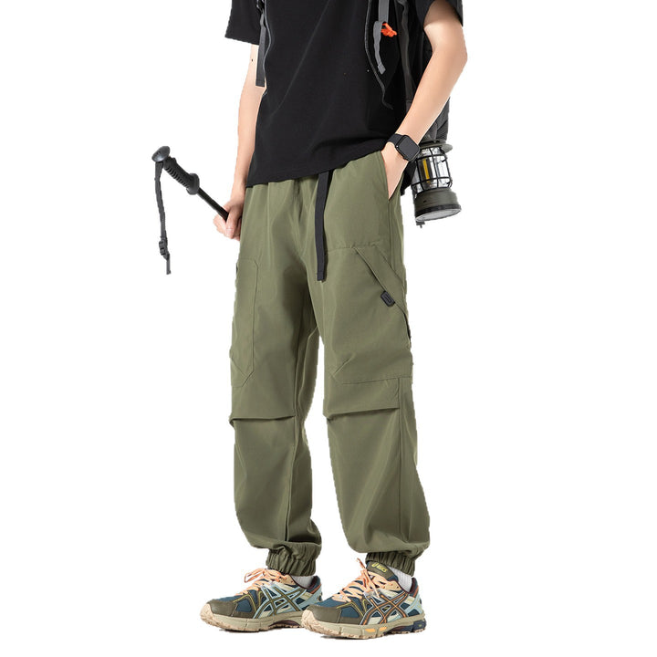 Herren Utility-Jogger-Cargohose mit elastischem Tunnelzugbund, großen Klappentaschen und gerippten Bündchen Echo Archiv