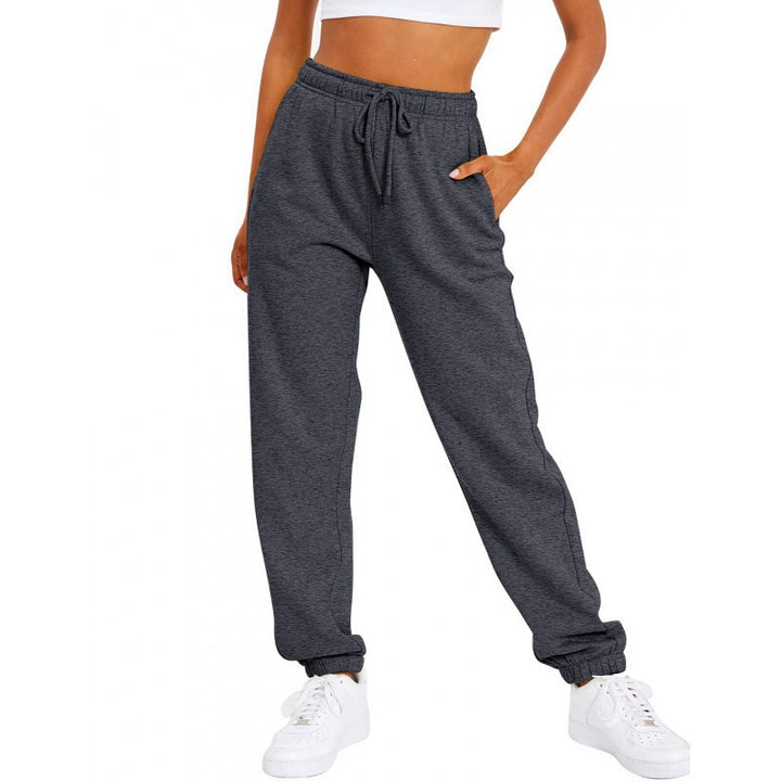 Damen nan locker sitzende Jogginghose mit hohem Komfortbund, verstellbarem Kordelzug und tiefen Seitentaschen Echo Archiv