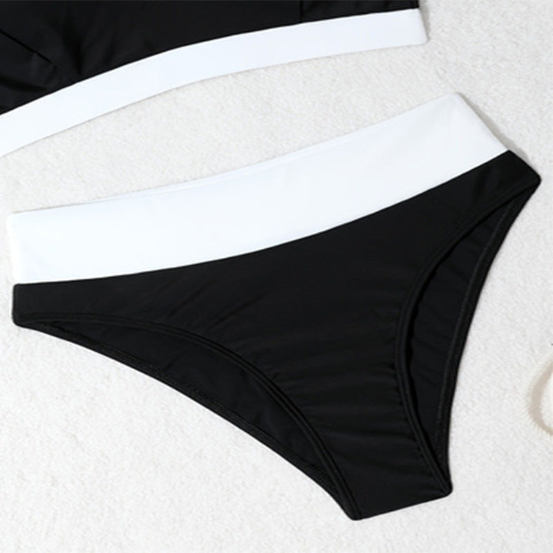 Damen Sportlicher Bikini mit hohem Taillenbund Echo Archiv