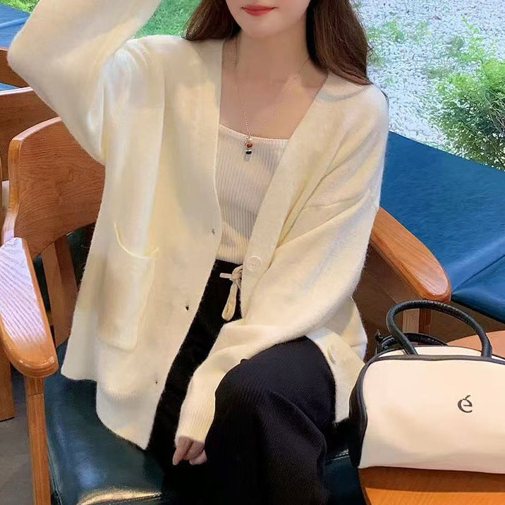 Damen Bequemer Oversized Cardigan Echo Archiv