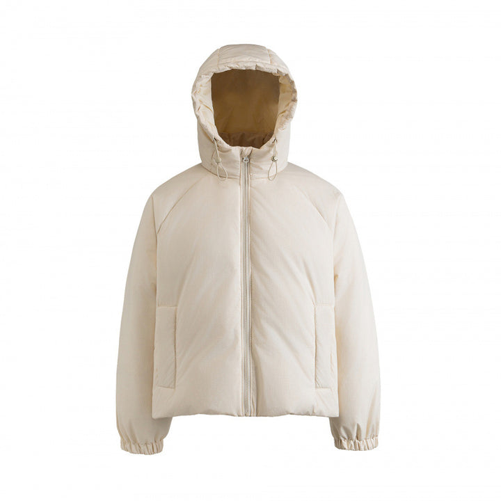 Damen Leichte Boxy-Steppkapuzenjacke mit Kordelzug, verdecktem Reißverschluss und elastischen Bündchen Echo Archiv