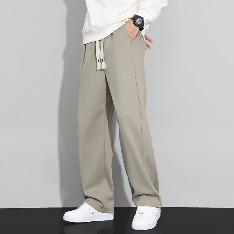 Herren Locker-weit geschnittene Lounge-Jogginghose mit Baumwoll-Fleece-Innenfutter und verstellbarem Kordelzug Echo Archiv