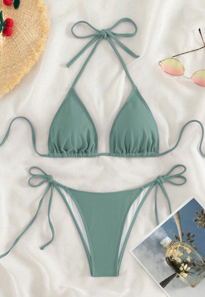 Damen Triangel-Bikini mit verstellbaren Bindebändern Echo Archiv