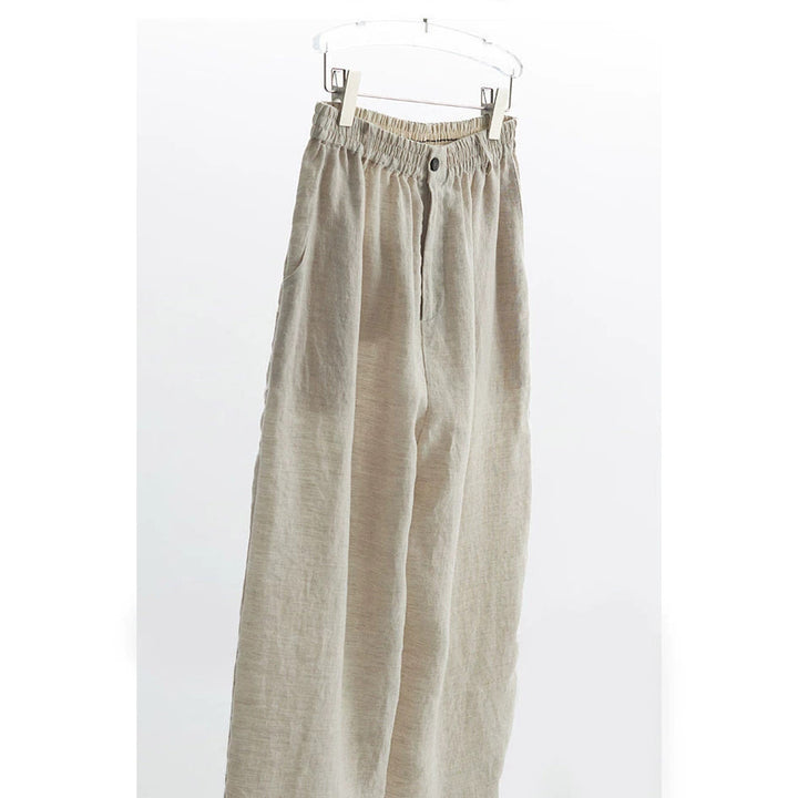 Damen Weit geschnittene Leinenhose Echoarchiv