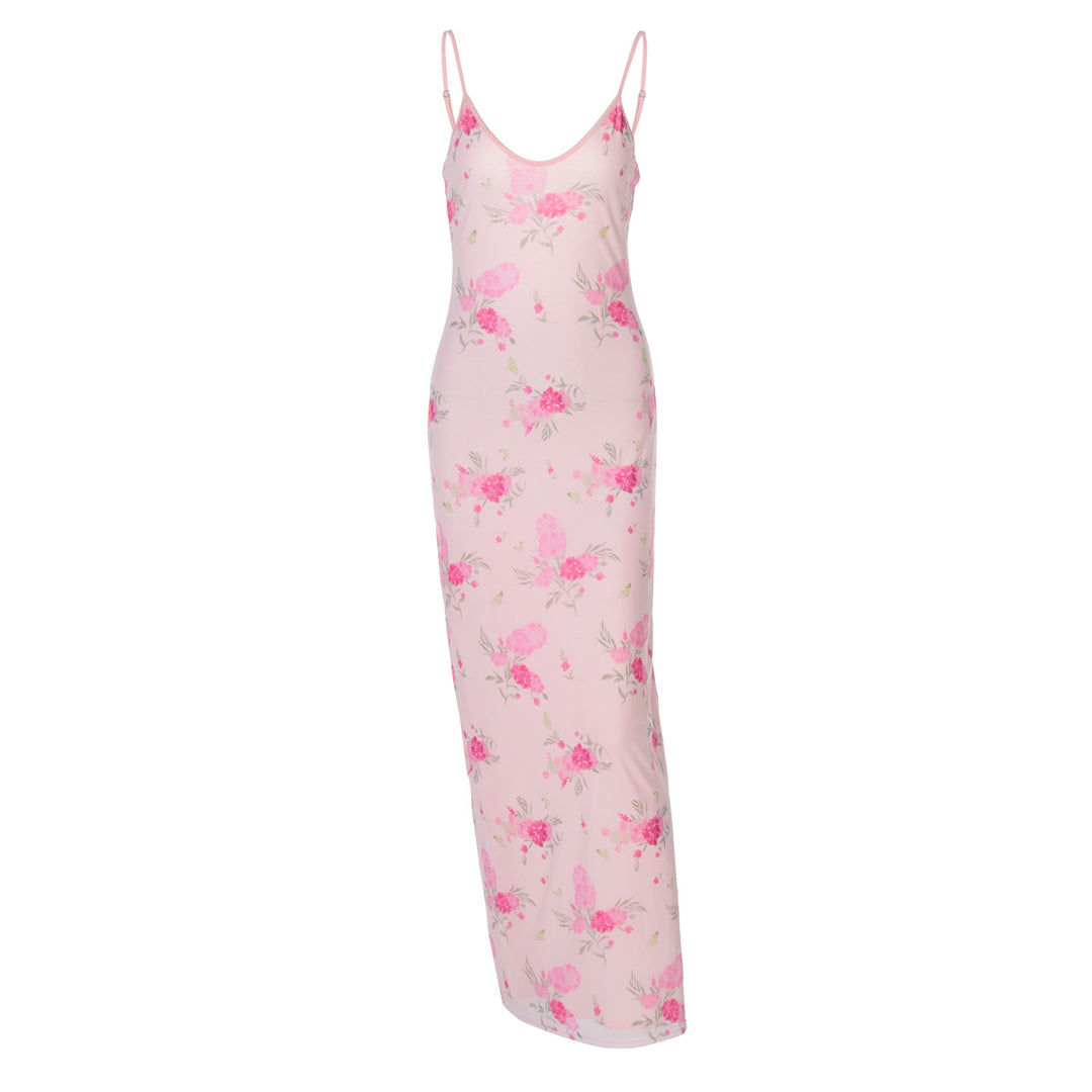 Damen Maxikleid mit zartem Blumenmuster Echo Archiv