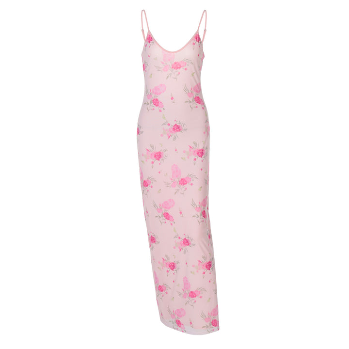 Damen Maxikleid mit zartem Blumenmuster Echo Archiv