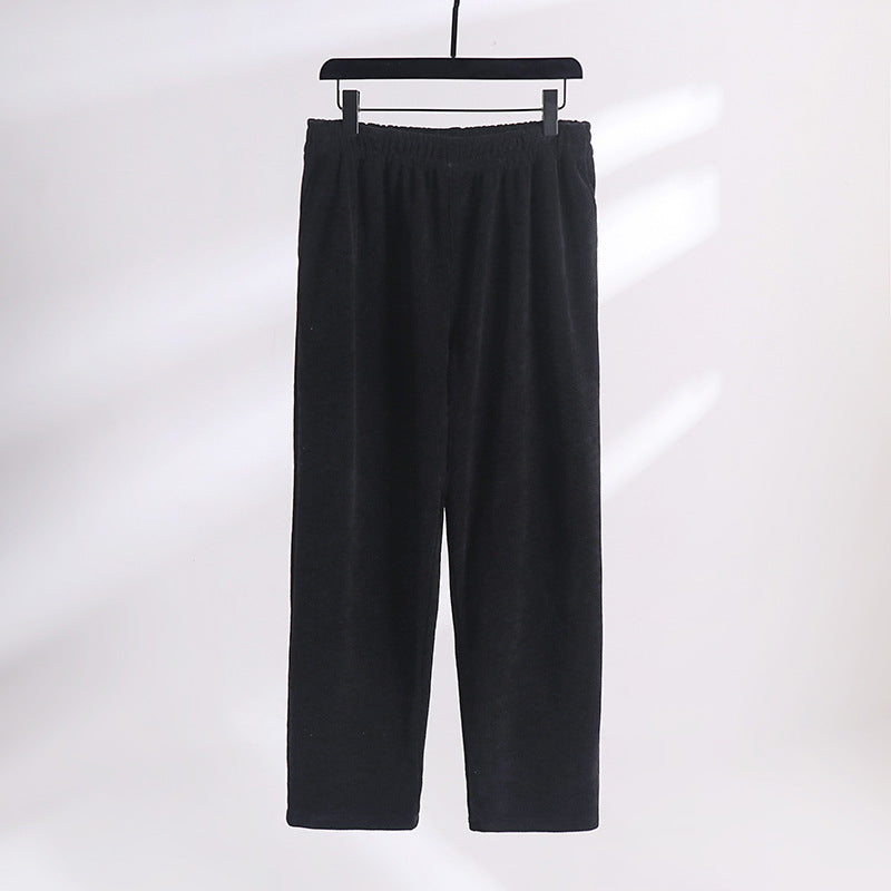 Damen Cordhose mit elastischem Bund weitem Bein und Eingrifftaschen Echoarchiv