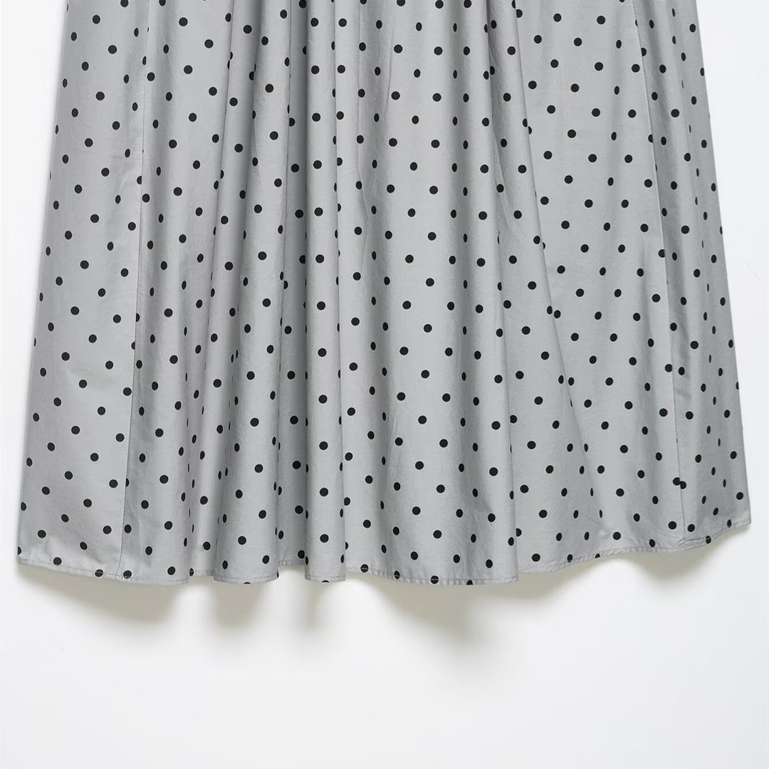 Damen Midi-Rock mit verspieltem Punkte-Design und elastischem Taillenzug Echo Archiv
