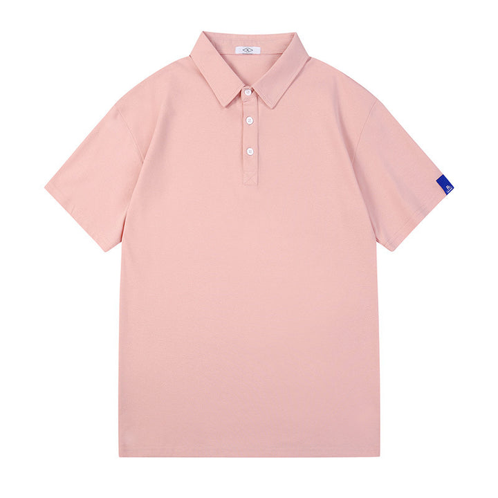 Herren atmungsaktives Poloshirt mit knopfverzierten Details Echoarchiv