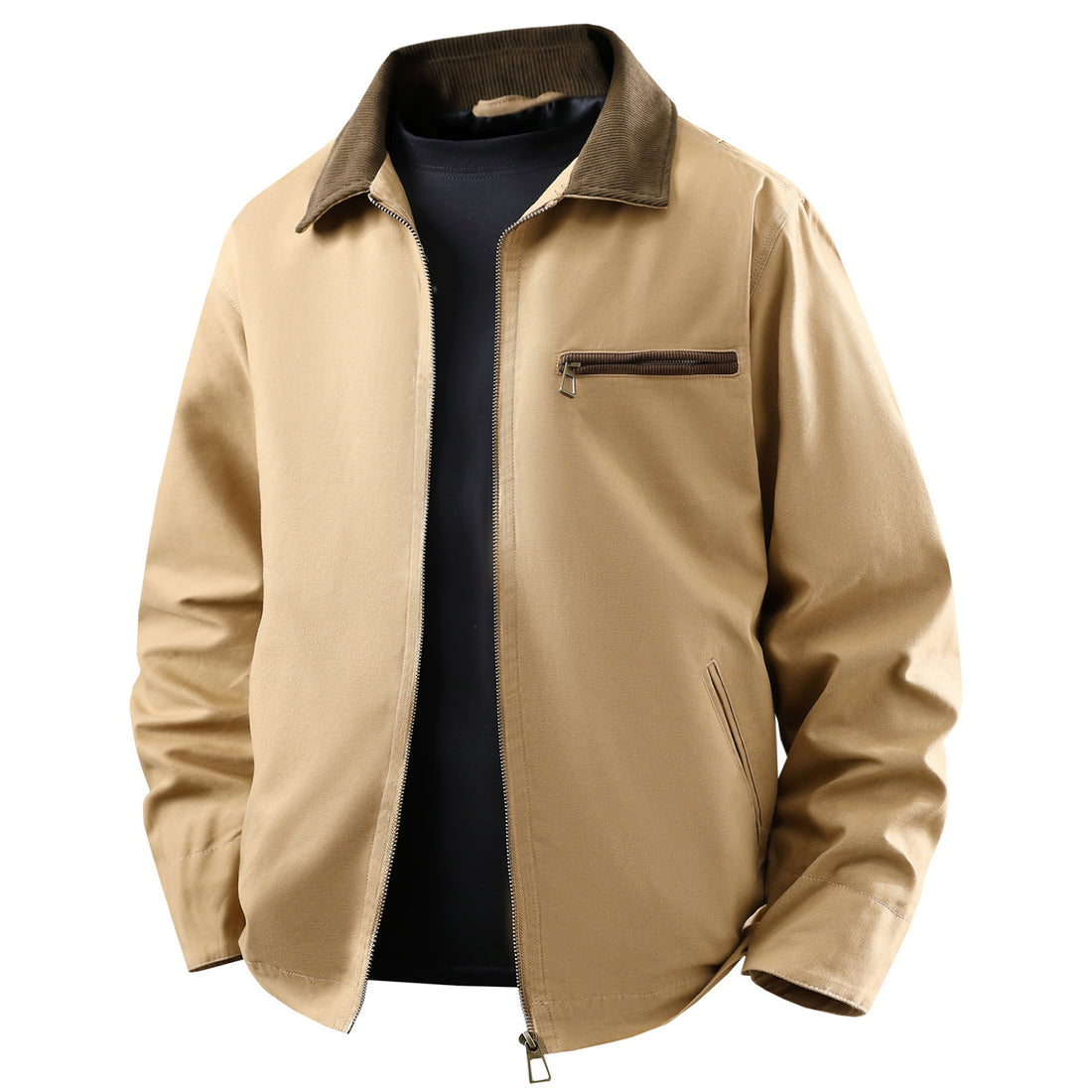 Herren multifunktionale Freizeitjacke mit abnehmbarem Kragen – Taviero