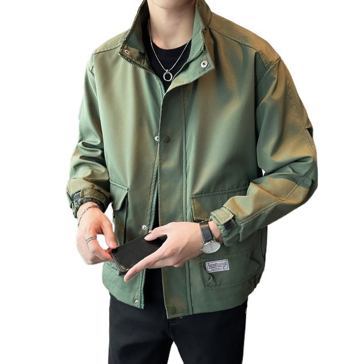 Unisex modische Utility-Jacke mit hohem Kragen Echoarchiv