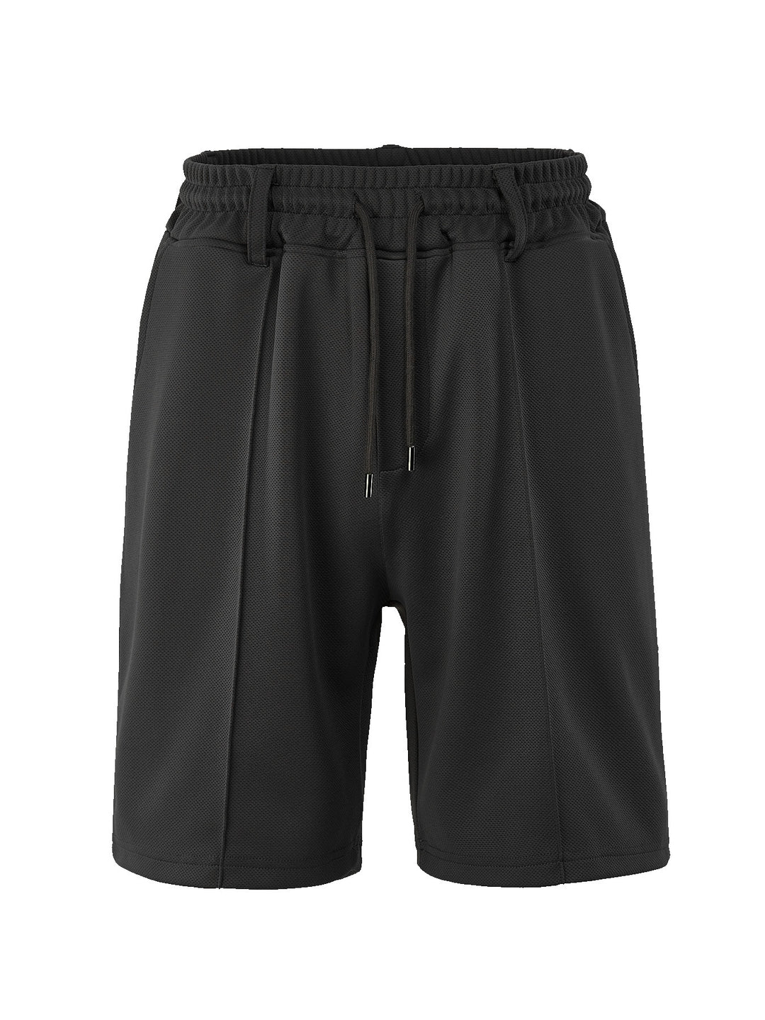 Herren nan technische Netzstruktur-Shorts mit Bügelfalte, Gürtelschlaufen und elastischem Kordelbund Echo Archiv