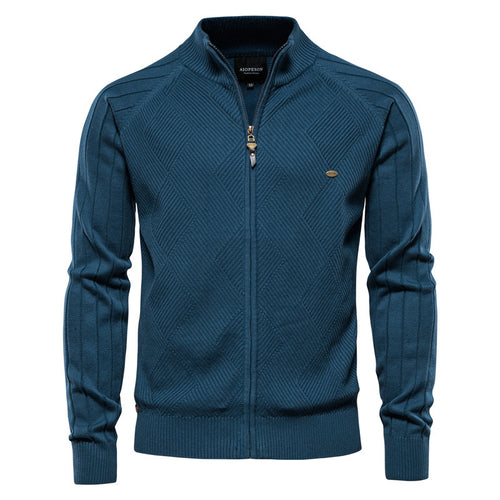 Herren Strickjacke mit Stehkragen Echoarchiv