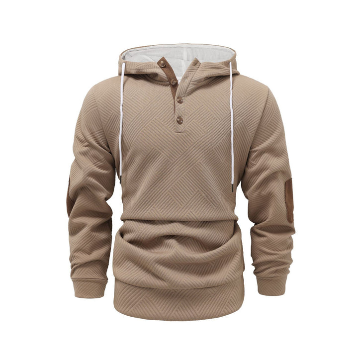 Herren Sportlicher Kapuzenpullover mit einzigartigem Strukturdesign und modischen Akzenten Echoarchiv